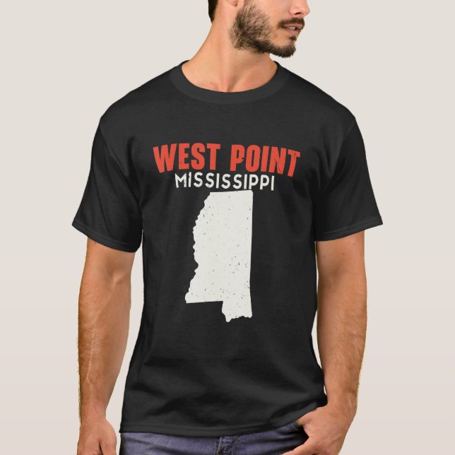 Camiseta West Point Mississipi Estados Unidos - América - V (Frente)