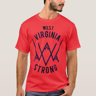 Camiseta West Virgínia forte TSirt roxo