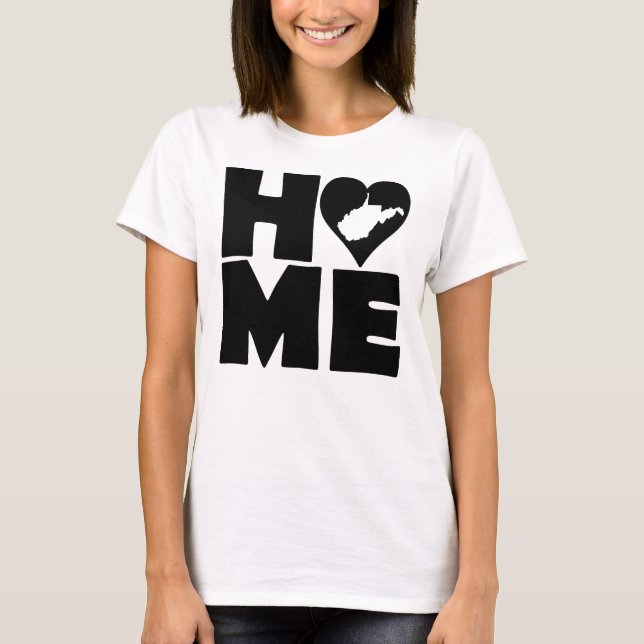 Camiseta West Virginia Home Heart State Tees (Frente)