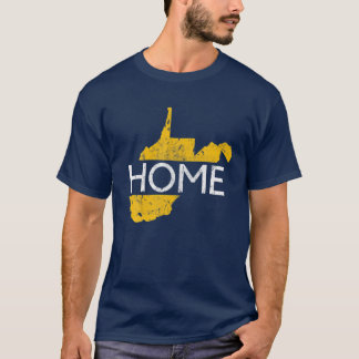 Camiseta West Virginia Map WV Home 304 State Vintage