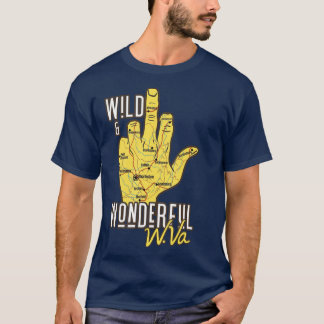 Camiseta West Virginia Map WV Middle Finger Funny WV