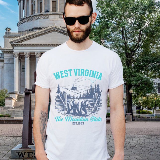 Camiseta West Virginia The Mountain State (Criador carregado)