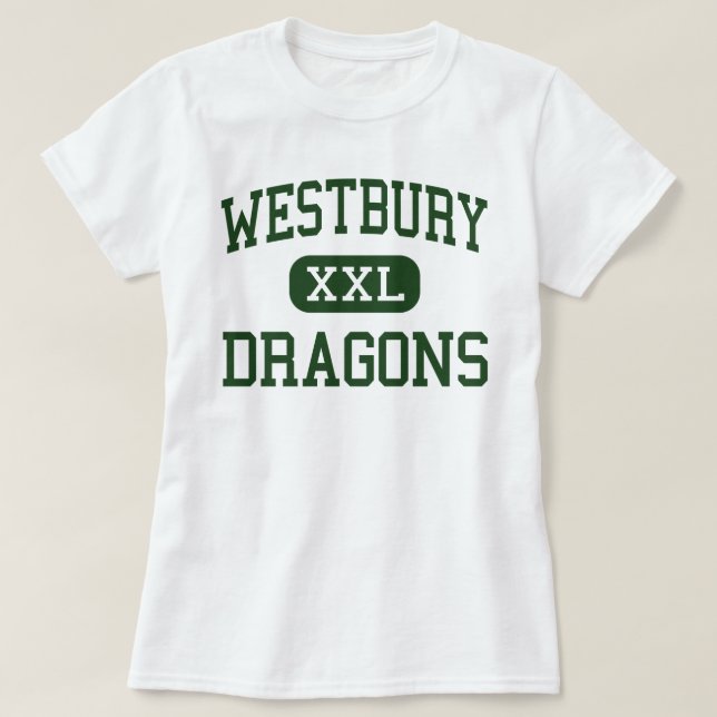 Camiseta Westbury - dragões - alto - Westbury New York (Frente do Design)