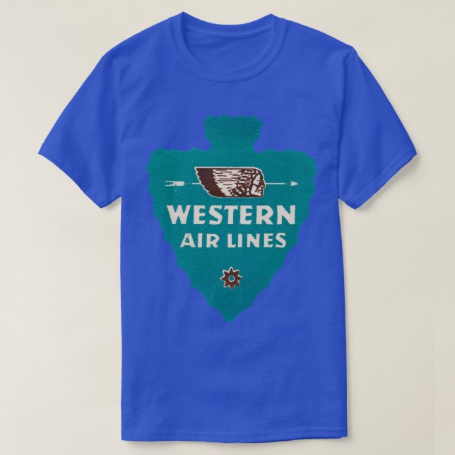 Camiseta Western Airlines 1955 (Frente do Design)