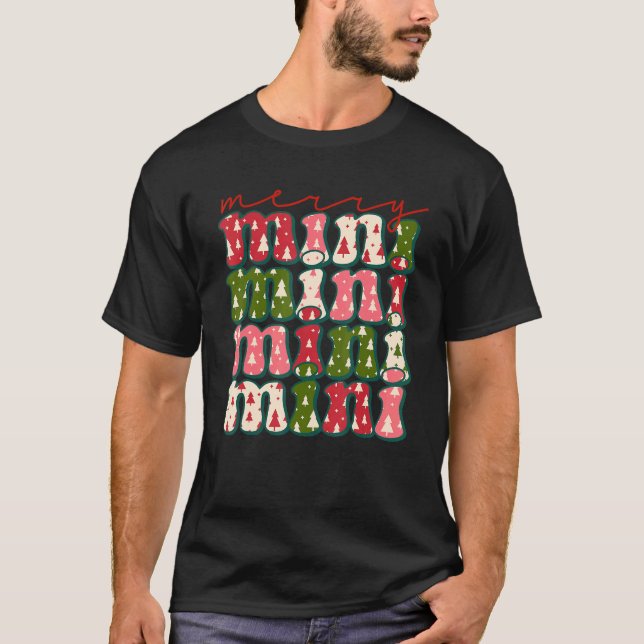 Camiseta Western Boho Retro Christmas Mimi Mom Mother (Frente)
