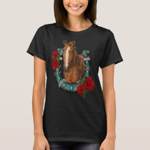 Camiseta Western Country Texas Cowgirl Floral Horsfere Hor