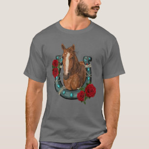 Camiseta Western Country Texas Cowgirl Floral Horsfere Hor