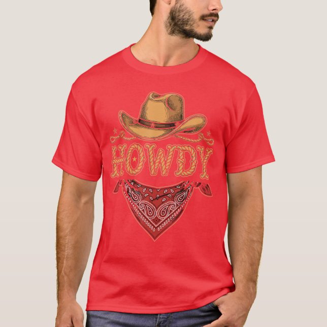 Camiseta Western Cowboy Birthday Howdy Party Cowboy friends (Frente)