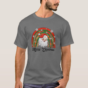 Camiseta Western Cowhide Serape Leopard Feliz Natal San