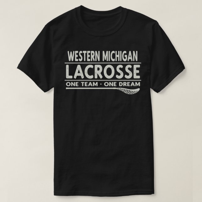 Camiseta Western Michigan Lacrosse One Team One Dream (Frente do Design)