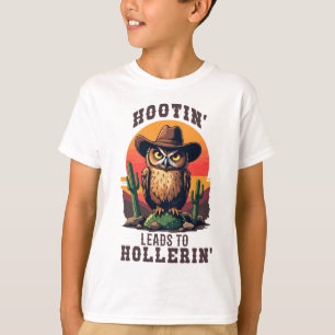 Camiseta Western Owl Hootin Leva Hollerin