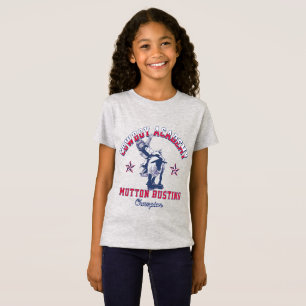 Camiseta Western Rodeo Cowboy Academy Mutton Busting Kids