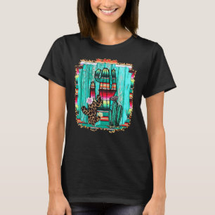 Camiseta Western Texas Cactus Serape Cowgirl Rodeo Horse Gi
