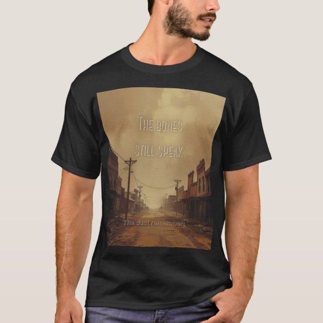 Camiseta Western Underground Street Black Unisex T-shirt (Frente)