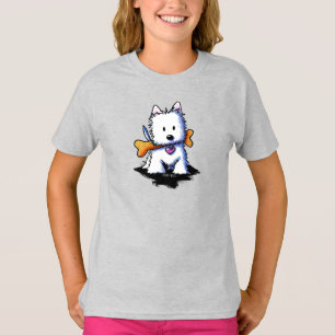 Camiseta Westie com Bone KiniArt