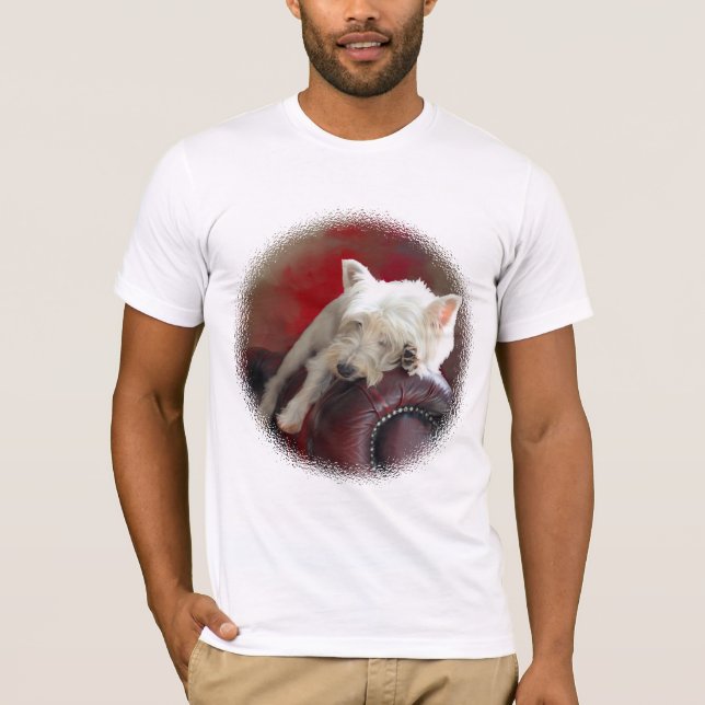Camiseta Westie descansando (Frente)