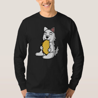 Camiseta Westie Eating A Taco Dog