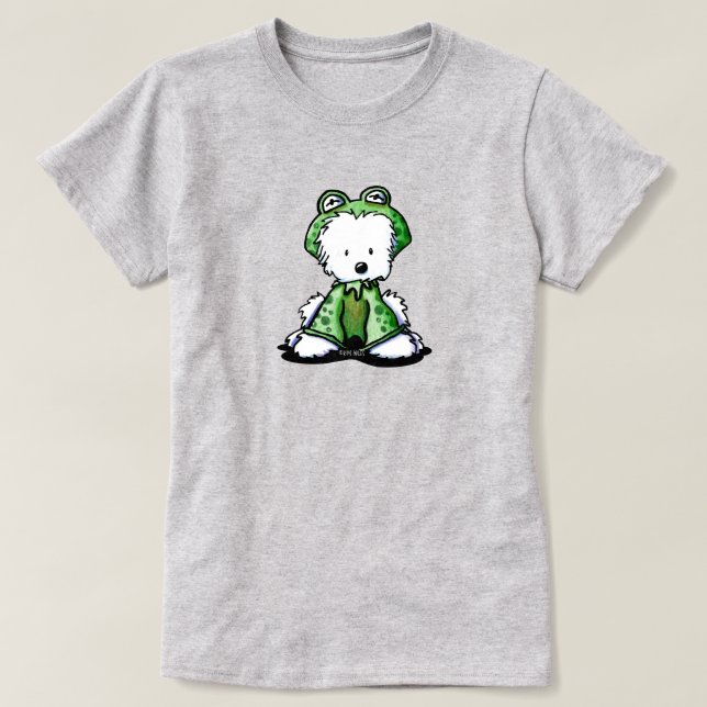 Camiseta Westie Frog (Frente do Design)