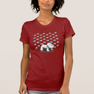 Camiseta Westie grande, pouco Westies