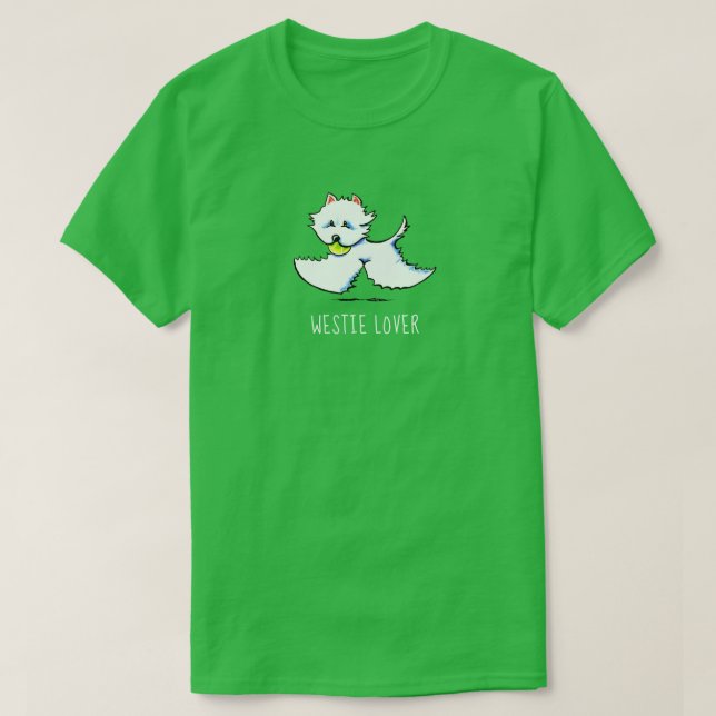 Camiseta Westie Lover Personalizado (Frente do Design)