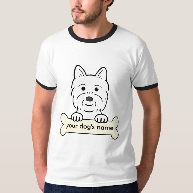 Camiseta Westie personalizado (Frente)
