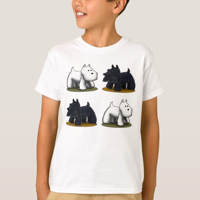 Camiseta Westie, Scottie, Scottie, Westie (Frente)