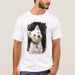 Camiseta Westie (terrier ocidental das montanhas) com colar