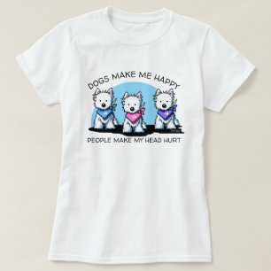 Camiseta Westie Trio Dog Lovers KiniArt