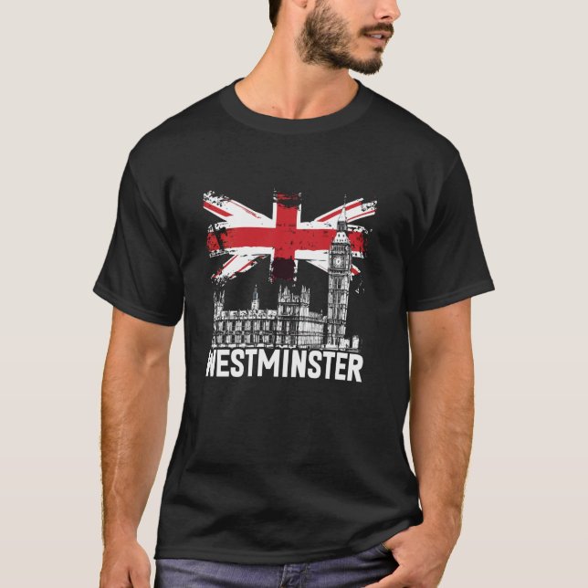 Camiseta Westminster + Bandeira Britânica (Frente)