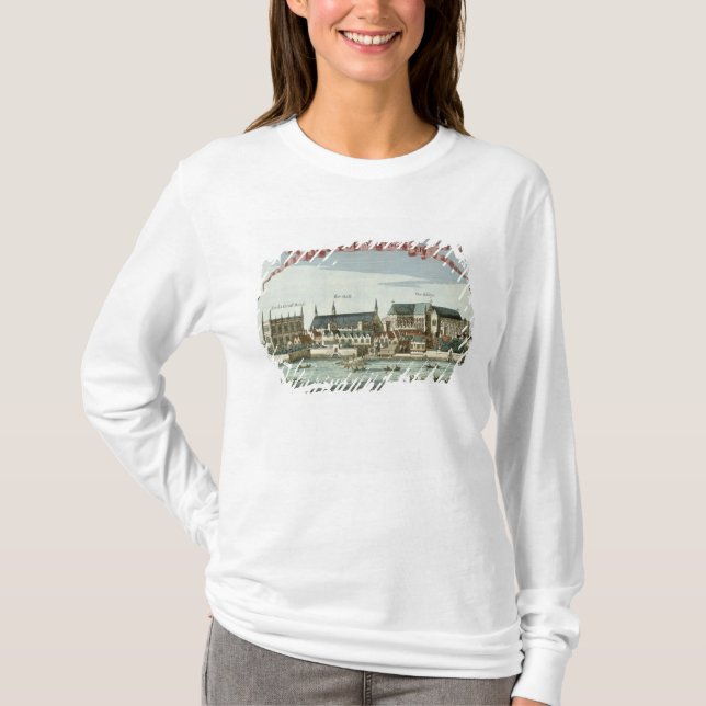 Camiseta Westminster que mostra a abadia (Frente)