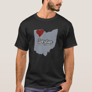 Camiseta WESTON Ohio Cidade de Ohio, EUA Cute Souvenir