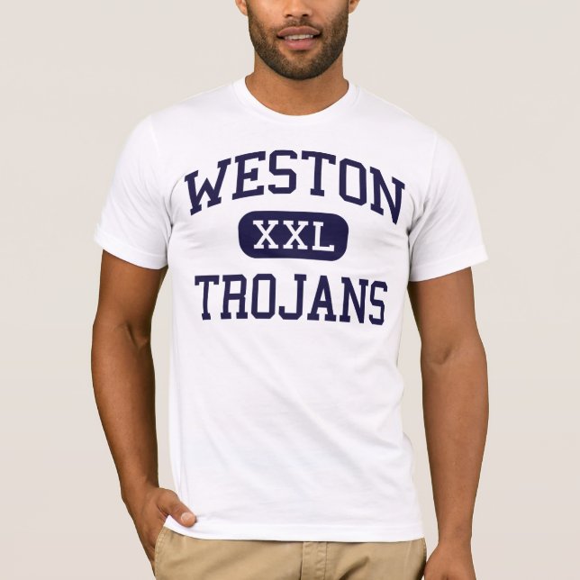 Camiseta Weston - Trojan - alto - Weston Connecticut (Frente)