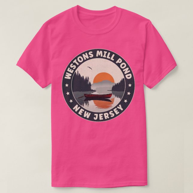 Camiseta Westons Mill Pond New Jersey Sunset (Frente do Design)