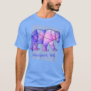 Camiseta Westport WA Galaxy Bear Abstrato Geometry Anima