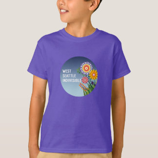 Camiseta WestSeattleIndivisible Kids Purple Flower t-shirt