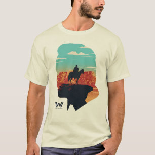Camiseta Westworld   Ford Silhouette Of Man in Black