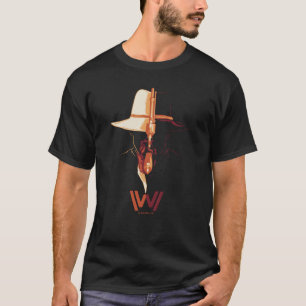 Camiseta Westworld   Gráfico de separação de chapéu pre