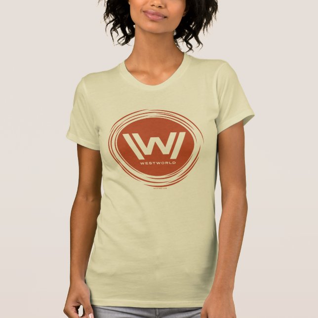 Camiseta Westworld | Logotipo Sun Estilizado (Frente)