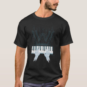 Camiseta Westworld Mãos Androidas No Piano Dos Jogadores