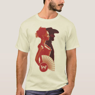 Camiseta Westworld Retrato De Estêncil Maeve & Hector
