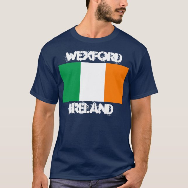 Camiseta Wexford, Irlanda com bandeira irlandesa (Frente)