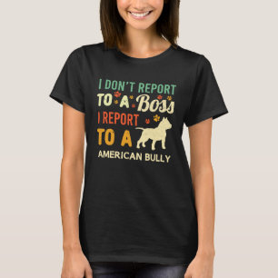 Camiseta WFH Dog Bully American Boss Bulldog Trabalha De Ca