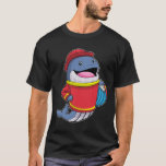 Camiseta Whale as Firefighter with Hose<br><div class="desc">This design is the perfect gift for a birthday, Christmas and other celebrations. It is suitable for women, men and kids.</div>