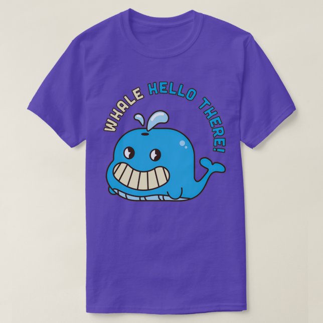 Camiseta Whale Hello Ali 6 (Frente do Design)
