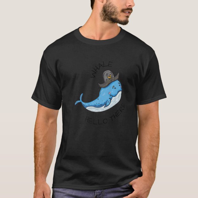 Camiseta Whale Hello Ali Marine Mammal Premium (Frente)