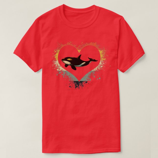 Camiseta Whale Lovers Orca (Frente do Design)