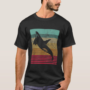 Camiseta Whale Orca Estilo Retro Men Novelage F