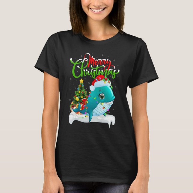 Camiseta Whale Shark   Xmas Decorations Whale Shark Christm (Frente)