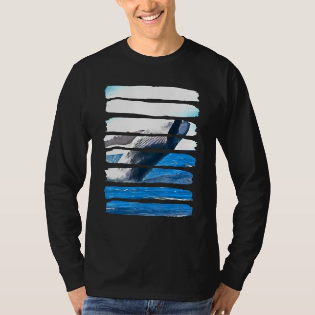 Camiseta Whale Underwater Ocean Sea Nature Animal Leisure F (Frente)