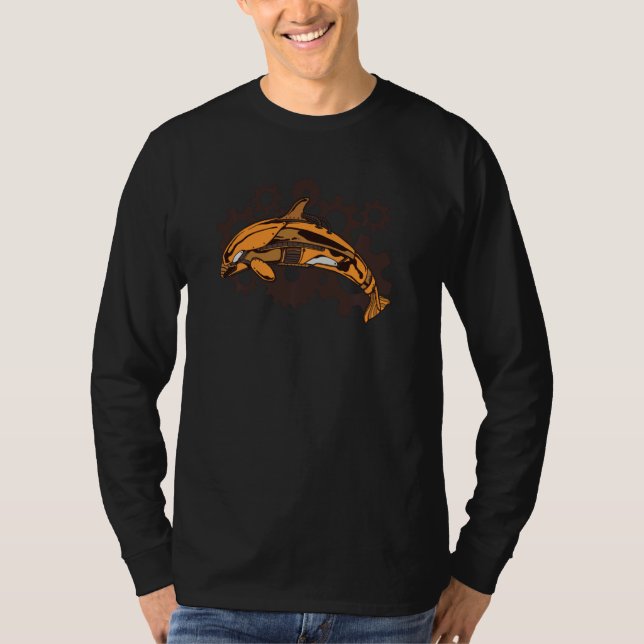 Camiseta Whale underwater world ocean Orca Pul Hoodie (Frente)